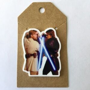 New Anakin Skywalker vs Obi Wan Kenobi Lapel Pin